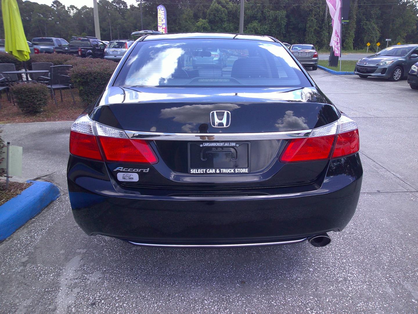 2014 BLACK HONDA ACCORD LX (1HGCR2F31EA) , located at 1200 Cassat Avenue, Jacksonville, FL, 32205, (904) 695-1885, 30.302404, -81.731033 - Photo#3